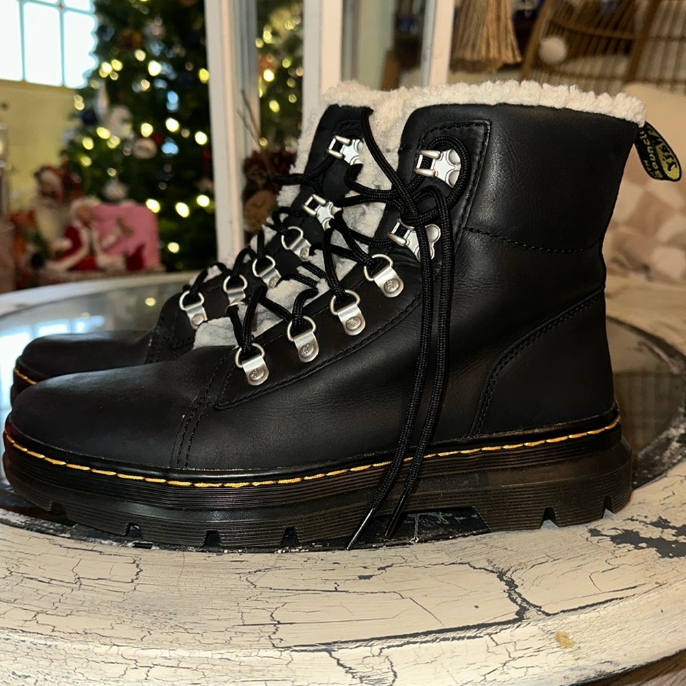 Authentic Dr. Martens Faux Shearling boots